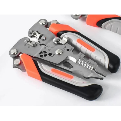 Cleste multifunctional 3 in 1 pentru dezizolat taiat si sertizat cabluri maner ergonomic