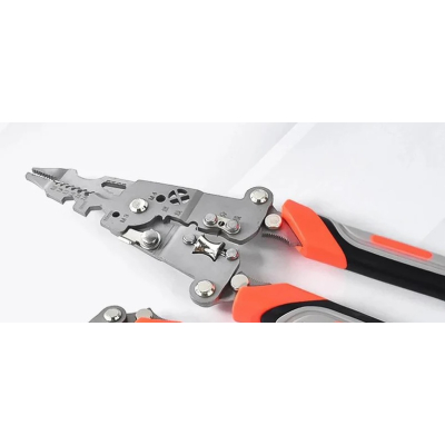 Cleste multifunctional 3 in 1 pentru dezizolat taiat si sertizat cabluri maner ergonomic