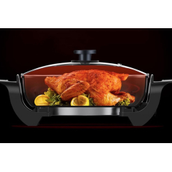 Tigaie electrica patrata cu capac