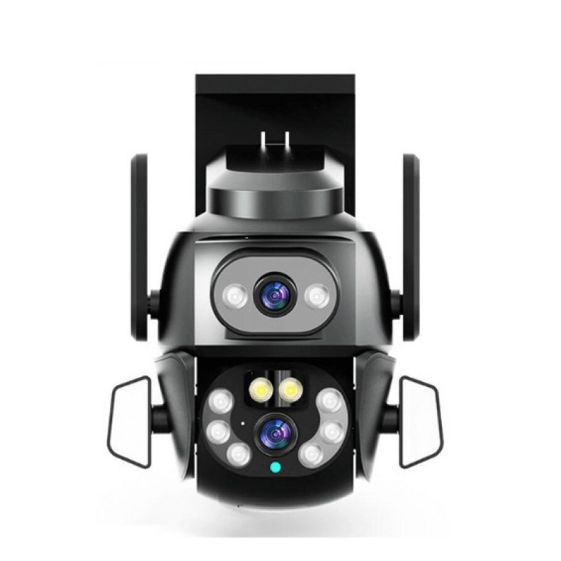 Camera de supraveghere Dubla PTZ de 8MP 4K model Q S800 cu Aplicatie