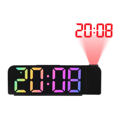 Ceas digital cu afisaj LED RD A395 cu funtie de alarma si intensitate reglabila proiector rotativ cu ora
