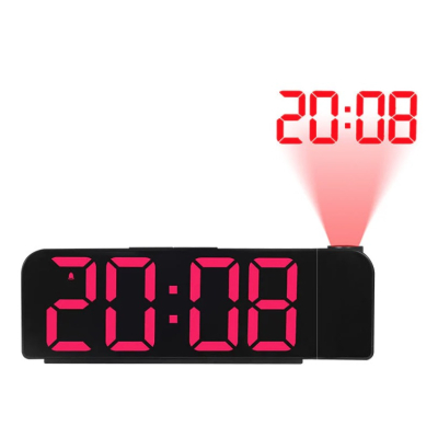 Ceas digital cu afisaj LED RD A395 cu funtie de alarma si intensitate reglabila proiector rotativ cu ora