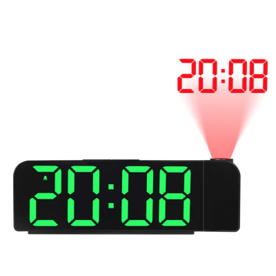 Ceas digital cu afisaj LED RD A395 cu funtie de alarma si intensitate reglabila proiector rotativ cu ora