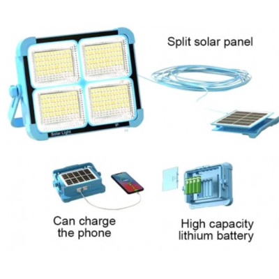 Proiector portabil cu panou solar BL 911 cu 4 casette