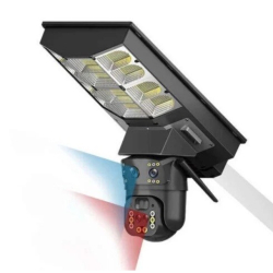 Lampa solara stradala cu camera de supraveghere SIM 4G Microfon + Difuzor incorporat