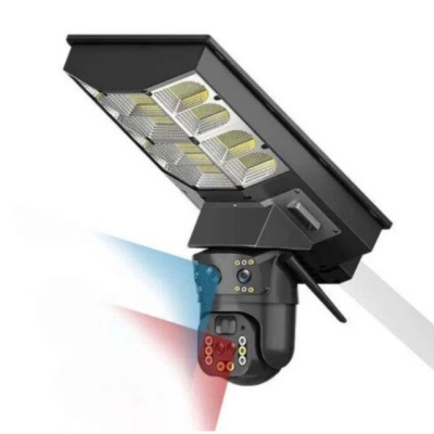 Lampa solara stradala cu camera de supraveghere SIM 4G Microfon + Difuzor incorporat