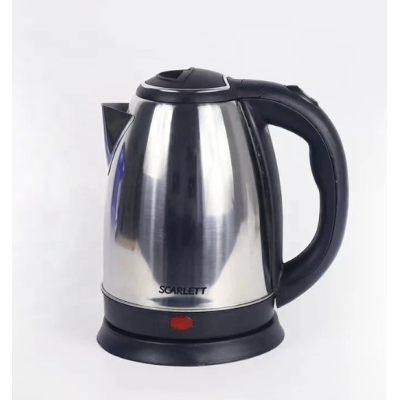 Cana fierbator Scarlett Inox 1500W capacitate 2L Declansare automata Inox/Negru