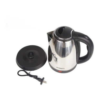 Cana fierbator Scarlett Inox 1500W capacitate 2L Declansare automata Inox/Negru