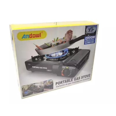 Aragaz portabil pe gaz putere 2900W Andowl Q WS155 Negru