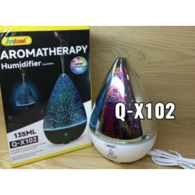 Umidificator cu LED Andowl Q X102 pentru aromaterapie de 135 ml