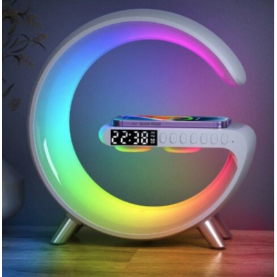 Boxa bluetooth 4A PRO cu Statie incarcare wireless 4 in 1 si lampa RGB