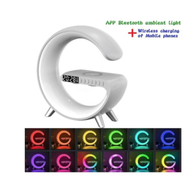 Boxa bluetooth 4A PRO cu Statie incarcare wireless 4 in 1 si lampa RGB
