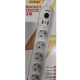 Prelungitor cu 5 prize USB intrerupator si protectie la supratensiune 2 m Andowl Q PX560