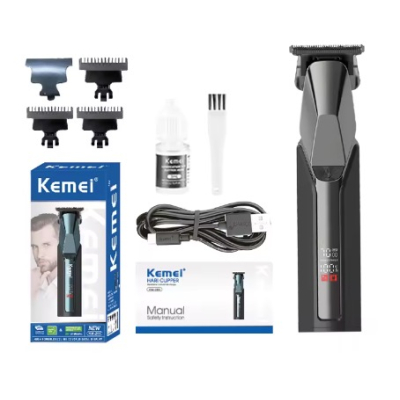 Masina de tuns KEMEI KM 282 cu display digital si incarcare USB