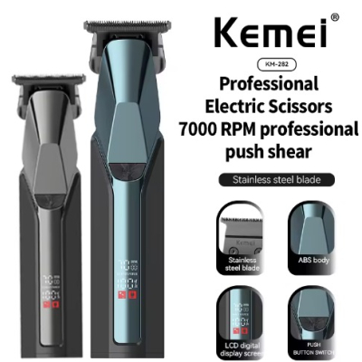 Masina de tuns KEMEI KM 282 cu display digital si incarcare USB