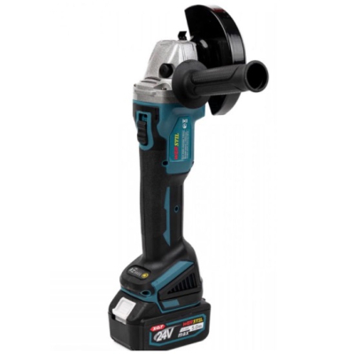 Polizor unghiular cu 2 acumulatori si 2 discuri 48V LEIHMANN