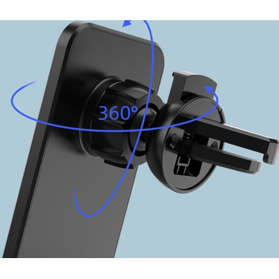 Suport telefon auto Andowl Q PD21 negru cu incarcare wireless reglabil