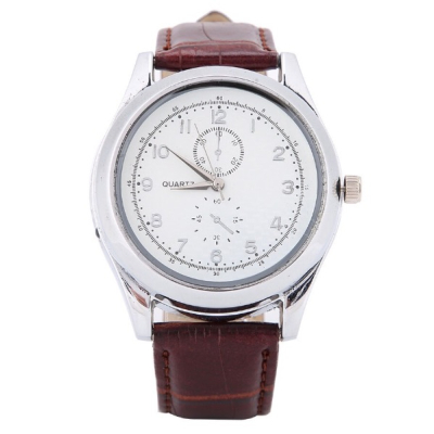 Ceas cu bricheta USB model ZH331 metal piele eco design 2 in 1