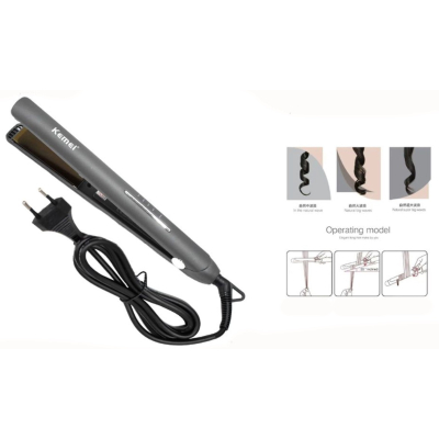 Placa de indreptat parul cu placi ceramice Kemei KM 9829