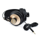 Casti stereo cu fir D68 cu jack 3,5 mm negre