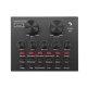 Placa de sunet multifunctionala Q MIC1 bluetooth mixer microfoane 6 Sound Modes +12 Sound Effects Live
