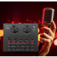 Placa de sunet multifunctionala Q MIC1 bluetooth mixer microfoane 6 Sound Modes +12 Sound Effects Live