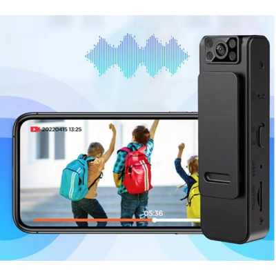 Mini camera video cu clips Full HD 1080P vedere nocturna