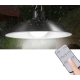 Lampa cu 2 becuri LED si panou solar detasabil telecomanda
