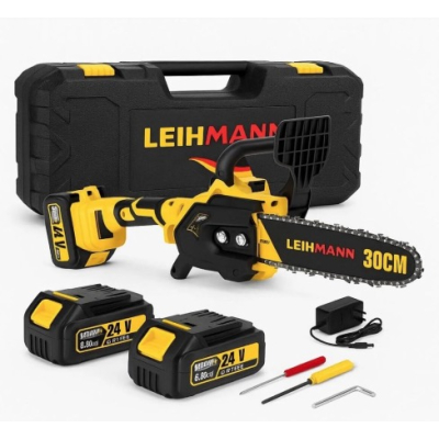 Drujba electrica LEIHMANN cu 2 acumulatori 48V lama 30cm