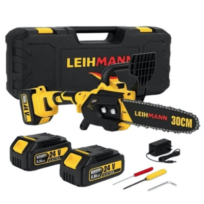 Drujba electrica LEIHMANN cu 2 acumulatori 48V lama 30cm