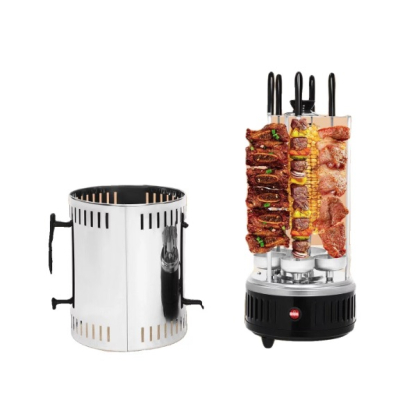 Gratar electric automat cu rotisor constructie din otel inoxidabil