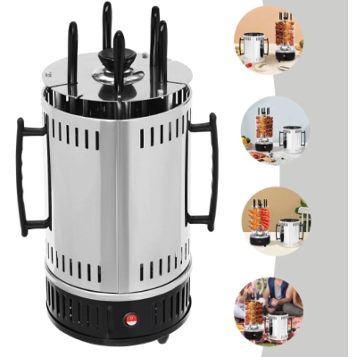 Gratar electric automat cu rotisor constructie din otel inoxidabil