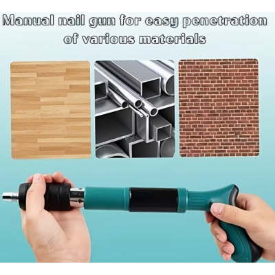 Set Pistol de batut cuie manual mini pentru beton si tavan