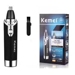 Trimmer de nas si urechi 2 in 1 Kemei KM 6512