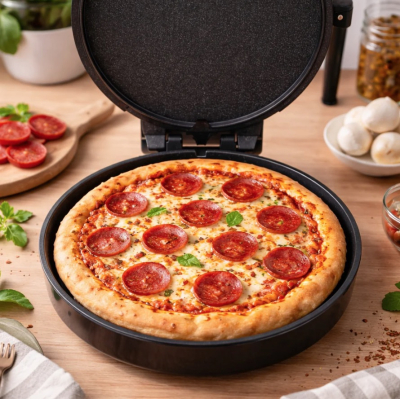 Aparat pentru preparat Pizza 1600W diametru 30 cm alb