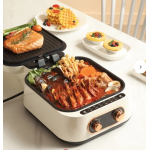 Multicooker 3 In 1 Hot Pot Grill putere 1600W Alb