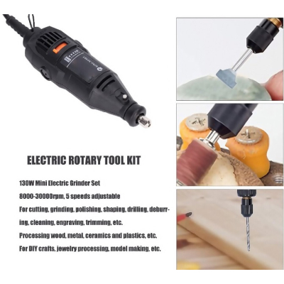 Mini polizor electric cu viteza variabila si accesorii incluse