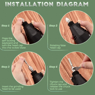 Mini polizor electric cu viteza variabila si accesorii incluse