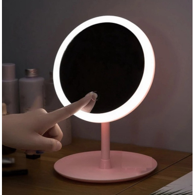 Oglinda cosmetica pentru machiaj D023 rotire 90 grade cu iluminare LED