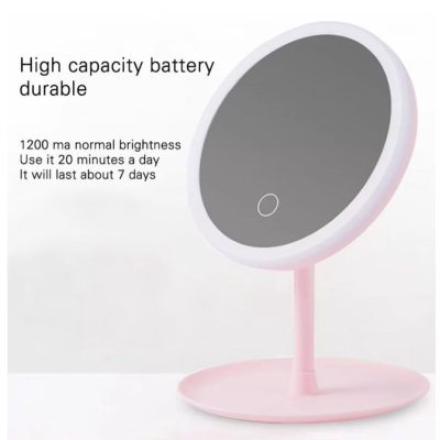 Oglinda cosmetica pentru machiaj D023 rotire 90 grade cu iluminare LED