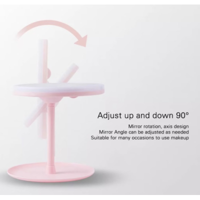 Oglinda cosmetica pentru machiaj D023 rotire 90 grade cu iluminare LED