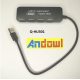 Hub Andowl Q HU301 cu USB 4 porturi si conexiune USB A