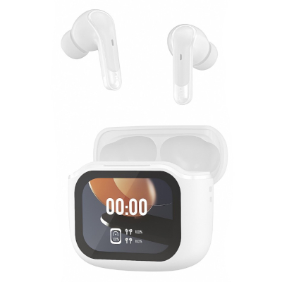 Casti wireless Bluetooth AI4 cu display LED si carcasa de incarcare inteligenta