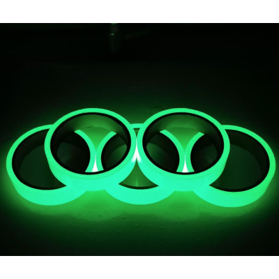Set 2 Benzi fosforescente autoadezive rola 3 m lungime lumineaza verde