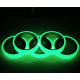 Set 2 Benzi fosforescente autoadezive rola 3 m lungime lumineaza verde