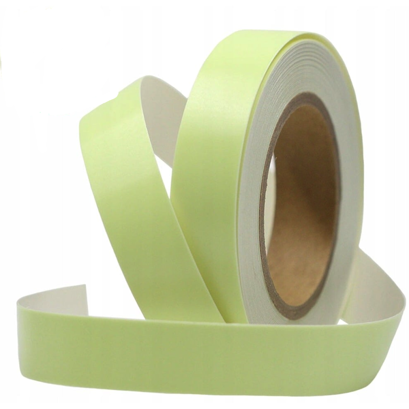 Set 2 Benzi fosforescente autoadezive rola 3 m lungime lumineaza verde