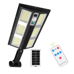 Lampa solara LED exterior cu senzor de miscare telecomanda CB 210 cu 6 casete LED
