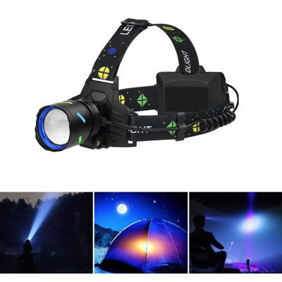 Lanterna de cap cu 4 moduri de iluminare si zoom reglabil CB 8118 3 2