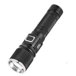 Lanterna de mana LED COBA CB S001 4 cu lumina alba albastra rosie