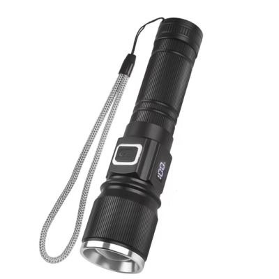 Lanterna de mana LED COBA CB S001 4 cu lumina alba albastra rosie